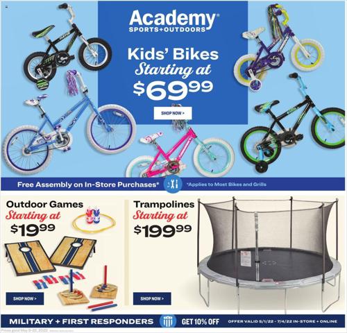 Sports offers in Baytown TX | Academy Active Ad in Academy | 5/9/2022 - 5/22/2022