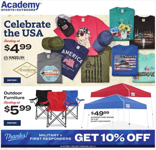 Academy catalogue in Arlington TX | Academy Outdoor Ad | 6/21/2022 - 7/4/2022