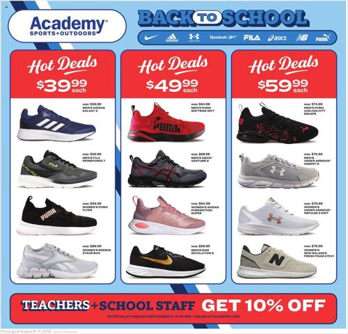 Academy catalogue in Jacksonville NC | Academy Active Ad | 8/8/2022 - 8/14/2022