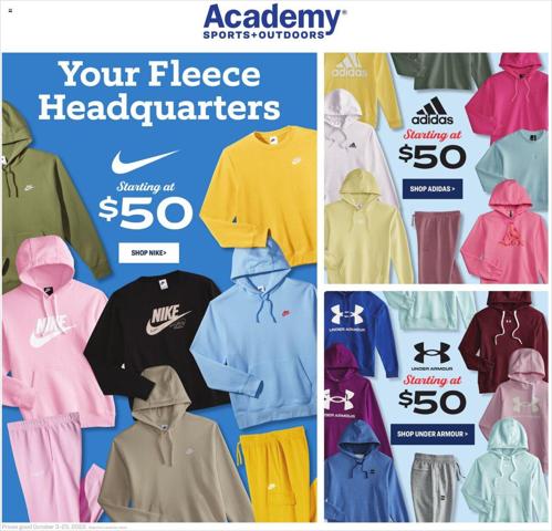 Sports offers in Charlotte NC | Academy Active Ad in Academy | 10/3/2022 - 10/23/2022