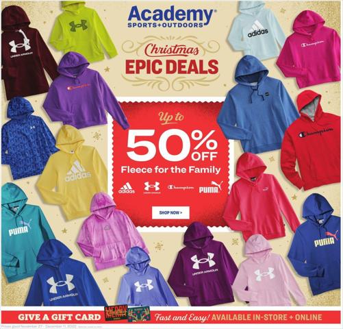 Sports offers in Baytown TX | Academy Active Ad in Academy | 11/27/2022 - 12/11/2022