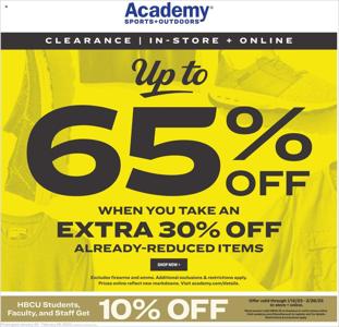 Sports offers in Galveston TX | Academy Active Ad in Academy | 1/30/2023 - 2/26/2023