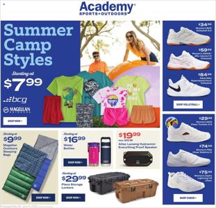 Offer on page 1 of the Academy Active Ad catalog of Academy