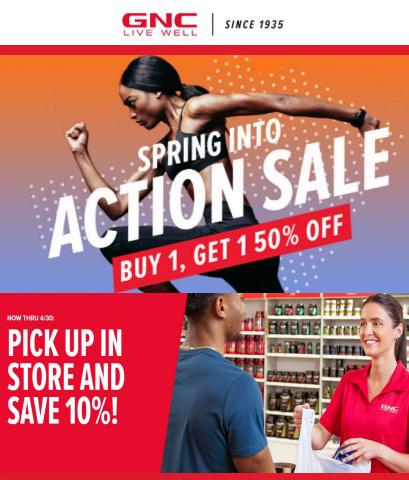 Beauty & Personal Care offers in Arlington TX | GNC - Action Sale in GNC | 5/1/2022 - 5/26/2022