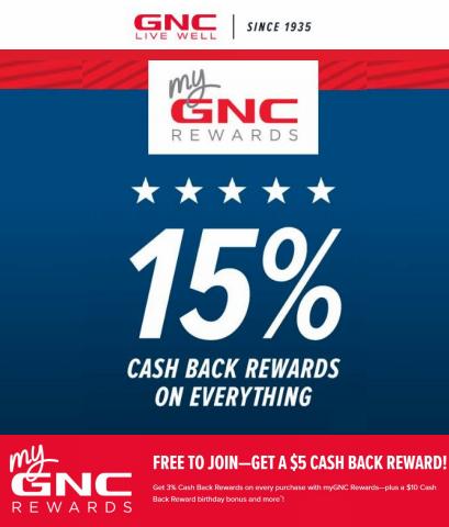Beauty & Personal Care offers in Zionsville IN | GNC - Sale in GNC | 7/6/2022 - 7/11/2022