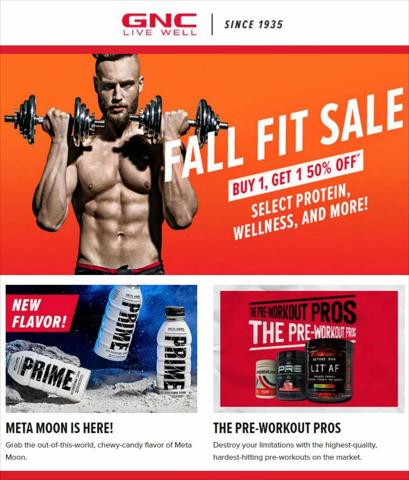 Beauty & Personal Care offers in Bridgeton MO | GNC Weekly ad in GNC | 9/16/2022 - 10/14/2022