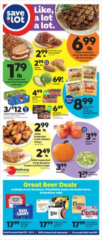 Save a Lot catalogue in Delphi IN | Save a Lot weekly ad | 9/28/2022 - 10/4/2022