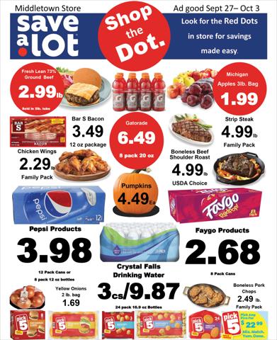 Save a Lot catalogue in Columbus OH | Save a Lot weekly ad | 9/27/2023 - 10/3/2023