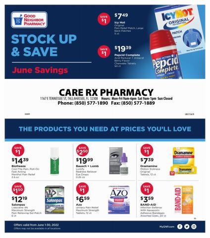 Grocery & Drug offers in Spring Hill FL | Monthly Circular in Good Neighbor Pharmacy | 6/13/2022 - 6/30/2022
