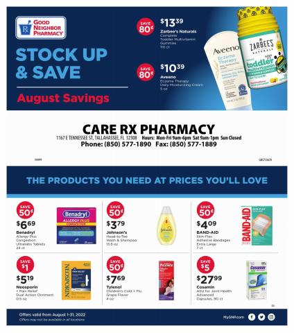 Grocery & Drug offers in Winter Haven FL | Monthly Circular in Good Neighbor Pharmacy | 8/1/2022 - 8/31/2022