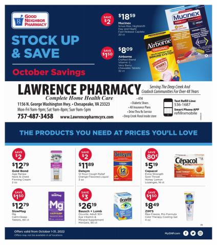 Grocery & Drug offers in Rockville MD | Monthly Circular in Good Neighbor Pharmacy | 10/1/2022 - 10/31/2022