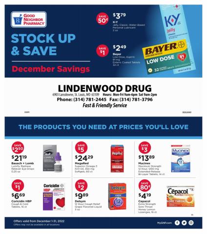 Grocery & Drug offers in Chesterfield MO | Monthly Circular in Good Neighbor Pharmacy | 12/1/2022 - 12/31/2022