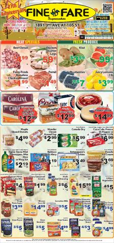 Offer on page 3 of the Fine Fare weekly ad catalog of Fine Fare