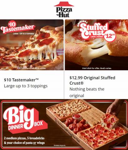 Restaurants offers in Hamilton OH | Pizza Hut - Offers in Pizza Hut | 5/21/2022 - 6/19/2022