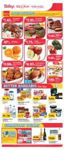 Offer on page 1 of the Raley’s, Bel Air & Nob Hill Foods catalog of Raley's