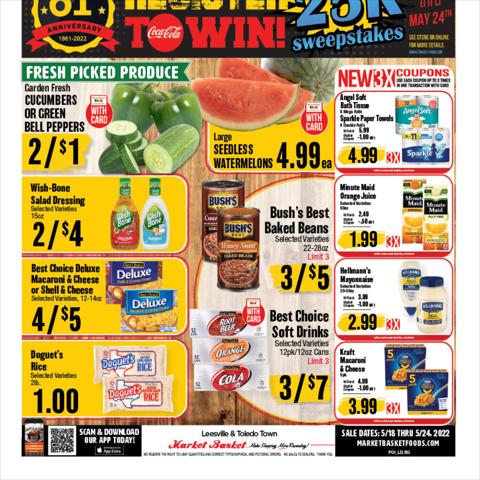 Market Basket catalogue | West Central Weekly Ad | 5/18/2022 - 5/24/2022