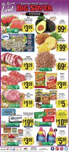 Offer on page 2 of the WEEKLY SPECIAL catalog of Big Saver Foods