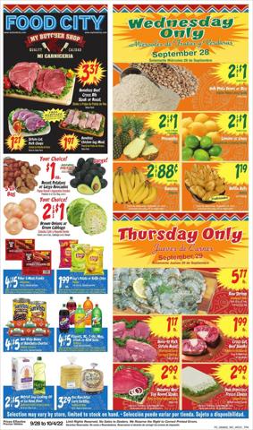 Grocery & Drug offers in Tucson AZ | Food City flyer in Food City | 9/28/2022 - 10/4/2022