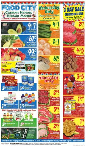 Grocery & Drug offers in Mesa AZ | Food City flyer in Food City | 10/5/2022 - 10/11/2022