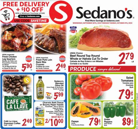 Sedano's catalogue | Sedano's weekly ad | 9/28/2022 - 10/4/2022