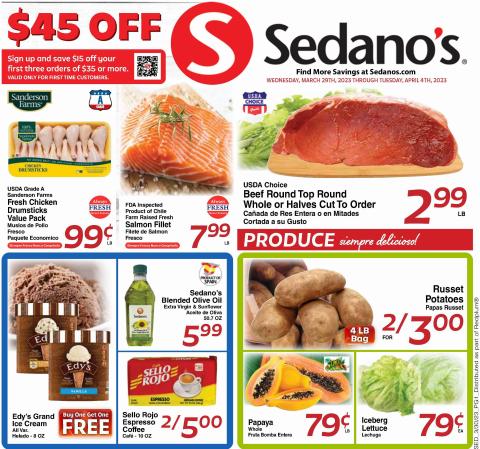 Sedano's catalogue | Sedano's weekly ad | 3/22/2023 - 3/28/2023
