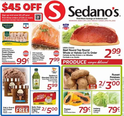 Sedano's catalogue in Pompano Beach FL | Sedano's weekly ad | 3/29/2023 - 4/4/2023