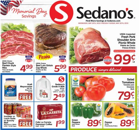 Sedano's catalogue in Hialeah FL | Sedano's weekly ad | 5/24/2023 - 5/30/2023