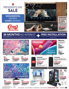 Electronics & Office Supplies offers in Charlotte NC | Conns 2/9 Ad in Conn's Home Plus | 2/9/2023 - 2/22/2023