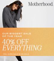 Offer on page 3 of the 40% Off Everything catalog of Motherhood Maternity