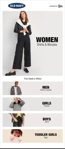 Clothing & Apparel offers in San Diego CA | Old Navy Weekly ad in Old Navy | 11/14/2022 - 12/4/2022