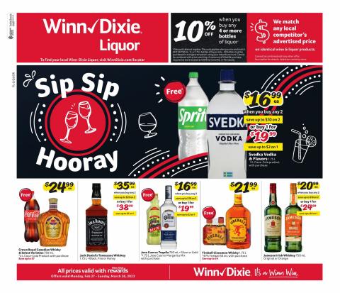 Winn Dixie catalogue | Alcohol Flyer | 2/27/2023 - 3/26/2023