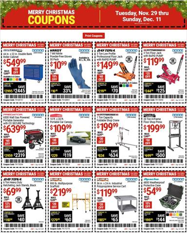 Offer on page 1 of the Harbor Freight Tools Weekly ad catalog of Harbor Freight Tools