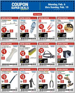 Offer on page 2 of the Harbor Freight Tools Weekly ad catalog of Harbor Freight Tools