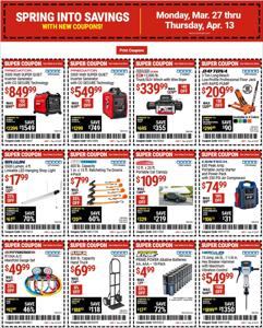 Tools & Hardware offers in Rockville MD | Harbor Freight Tools Weekly ad in Harbor Freight Tools | 3/27/2023 - 4/13/2023