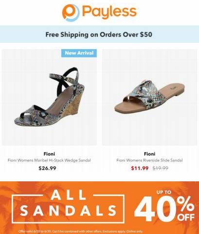 Clothing & Apparel offers in Greensboro NC | Payless - Offers in Payless | 6/21/2022 - 6/30/2022
