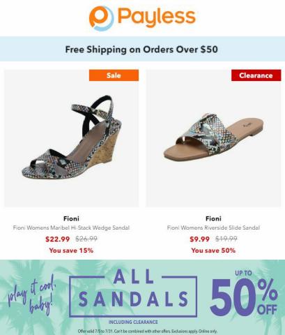 Clothing & Apparel offers in Pico Rivera CA | Payless - Offers in Payless | 7/5/2022 - 7/31/2022