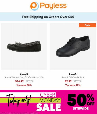 Payless catalogue in New York | Offers Payless Cyber Monday | 11/28/2022 - 11/28/2022
