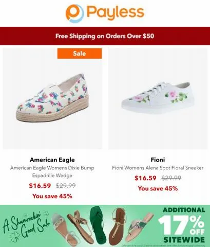 Payless catalogue in Houston TX | St Patrick | 3/17/2023 - 4/2/2023