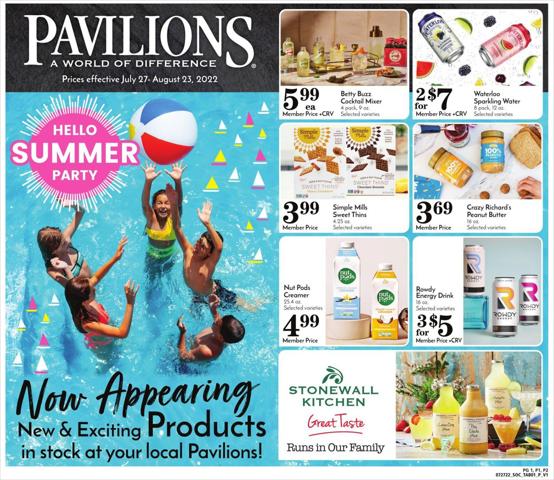 Pavilions catalogue in Hayward CA | Pavilions flyer | 7/27/2022 - 8/23/2022