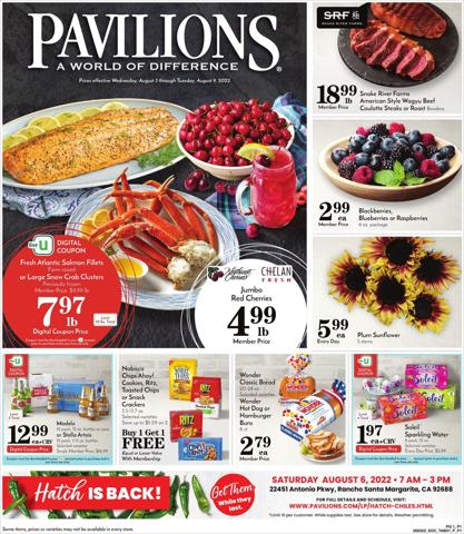 Pavilions catalogue in Hayward CA | Pavilions flyer | 8/3/2022 - 8/9/2022