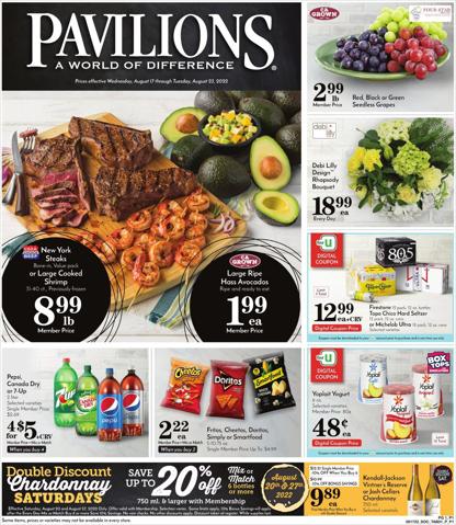 Grocery & Drug offers in Lodi CA | Pavilions flyer in Pavilions | 8/17/2022 - 8/23/2022