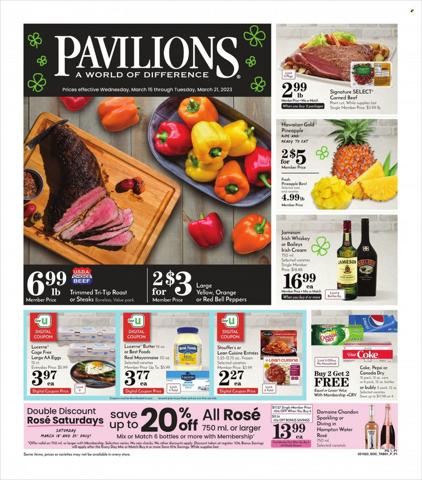 Pavilions catalogue in Houston TX | Weekly Add Pavilions | 3/15/2023 - 3/21/2023