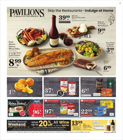Pavilions catalogue in Whittier CA | Weekly Add Pavilions | 9/27/2023 - 10/3/2023