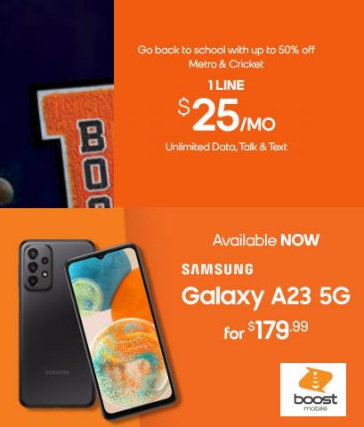 Electronics & Office Supplies offers in Bolingbrook IL | Boost Mobile - Offers in Boost Mobile | 9/13/2022 - 10/10/2022