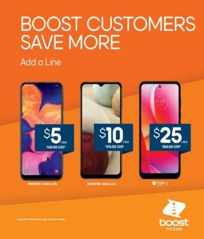 Electronics & Office Supplies offers in Jacksonville FL | Boost Mobile - Offers in Boost Mobile | 12/2/2022 - 12/18/2022