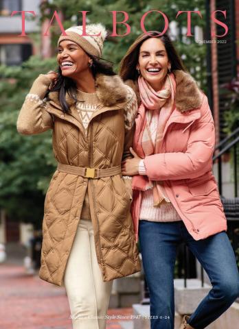 Offer on page 12 of the Talbots New Winter Wonders catalog of Talbots
