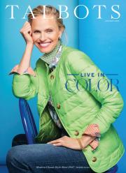 Offer on page 23 of the Talbots Live in Color catalog of Talbots