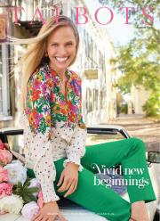 Offer on page 47 of the Talbots VIVID NEW BEGINNINGS catalog of Talbots