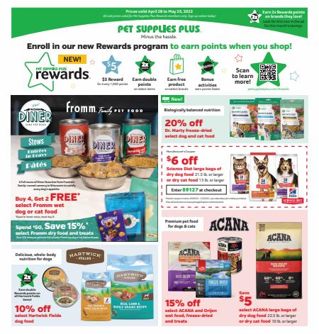 Pet Supplies Plus catalogue | Monthly Ad | 4/29/2022 - 5/25/2022