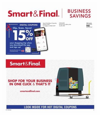 Grocery & Drug offers in Pico Rivera CA | Business Mailer in Smart & Final | 6/29/2022 - 7/12/2022